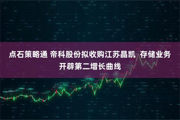 点石策略通 帝科股份拟收购江苏晶凯  存储业务开辟第二增长曲线